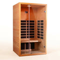 Home Infrared Sauna Built for Daily Wellness, Hemlock Wood Construction, 6 Carbon Heaters, Low EMF Technology