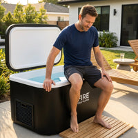Cold Plunge Tub Built for Home Use, Ice-Making System, Ozone Disinfection, Weatherproof to -20F — Lifestyle
