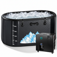 Cold Plunge Tub Built for Athletes, 248 Gallon Capacity, 1 HP Chiller, WiFi Water Treatment