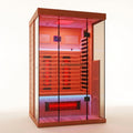 Infrared Sauna Built for Daily Wellness, Canadian Hemlock, Full Spectrum Heating, Panoramic Glass Door